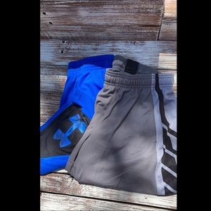2 pair boys underarm basketball/athletic shorts.
